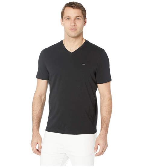 michael kors men's black v neck t shirts|Michael Kors black sweatshirt.